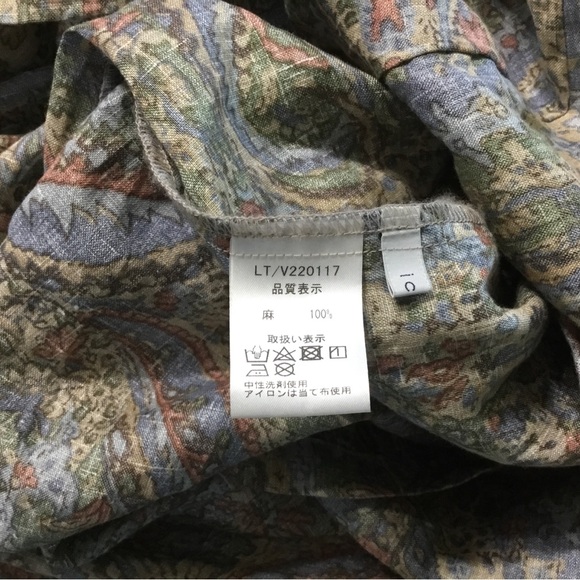 Ichi One of a Kind Linen Dress NWOT - Picture 6 of 8